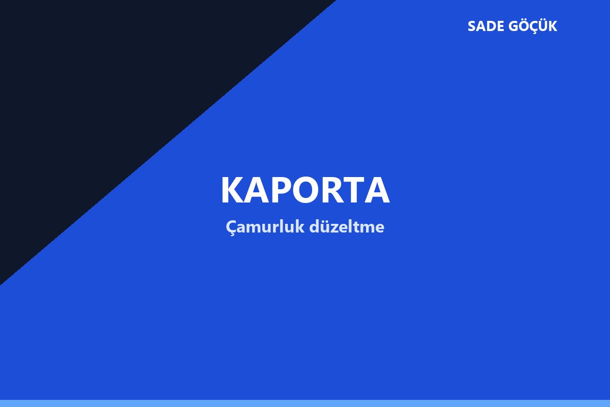 Bursa kaporta onarımı — kapı göçüğü PDR sonrası